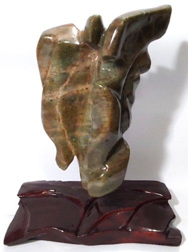 Skulptur mit dem Titel "Abstrata 2" von Leila Viana, Original-Kunstwerk, Stein