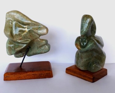 Sculpture titled "Petit Ensemble Abst…" by Leila Viana, Original Artwork, Stone