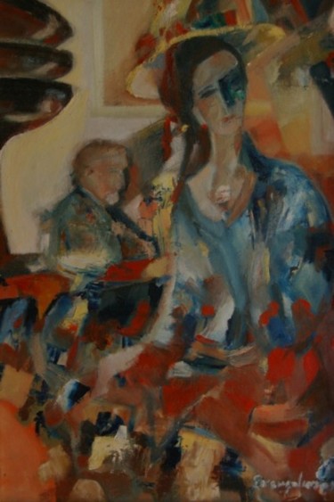 Peinture intitulée "Pianiste vénitien" par Paul Breugelmans, Œuvre d'art originale