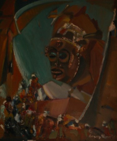 Painting titled "Roi des Baloubas" by Paul Breugelmans, Original Artwork