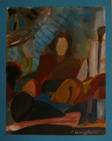 Painting titled "Femme dans gitoun" by Paul Breugelmans, Original Artwork