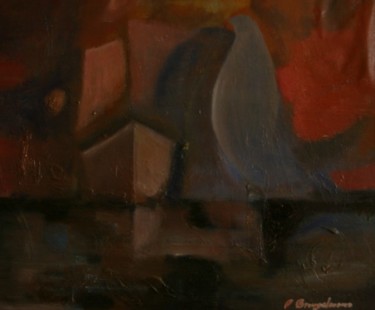 Painting titled "Cargo fantôme" by Paul Breugelmans, Original Artwork