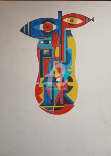 Peinture intitulée "Le Homme est la poi…" par Paulcards, Œuvre d'art originale, Acrylique