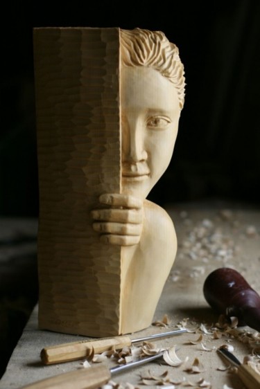 Sculpture titled "Mon âme te cherche" by Paul Crochat, Original Artwork