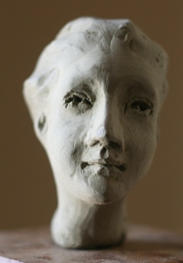 Sculpture intitulée "Visage 2" par Paul Crochat, Œuvre d'art originale