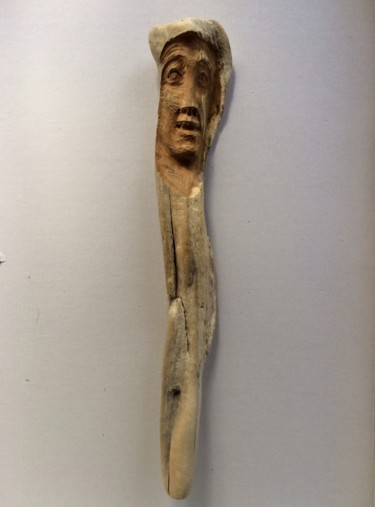 Sculpture titled "Sentinelle" by Paul Crochat, Original Artwork, Wood