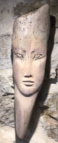 Sculpture intitulée "Visage" par Paul Crochat, Œuvre d'art originale