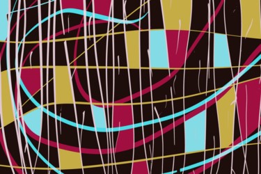 Digitale Kunst getiteld "abstracte verbeeldi…" door Paul Destaercke, Origineel Kunstwerk, Digitaal Schilderwerk