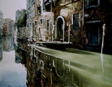 Peinture intitulée "Rio dei Santi Apost…" par Paul Dmoch, Œuvre d'art originale, Aquarelle