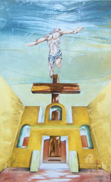 Картина под названием "ascension magnétique" - Paule-Andree Maraval, Подлинное произведение искусства, Масло