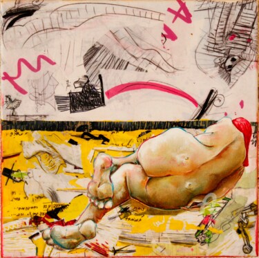 Pintura titulada "BAIN DE SOLEIL" por Paule-Andree Maraval, Obra de arte original, Oleo Montado en Bastidor de camilla de ma…