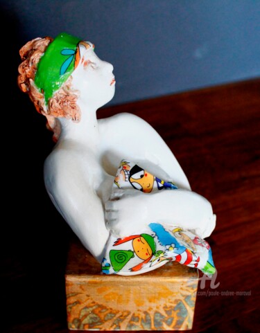 Rzeźba zatytułowany „C' MON DOUDOU” autorstwa Paule-Andree Maraval, Oryginalna praca, Ceramika