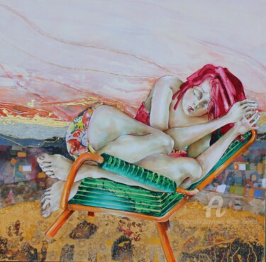 Картина под названием "QUIETUDE" - Paule-Andree Maraval, Подлинное произведение искусства, Масло