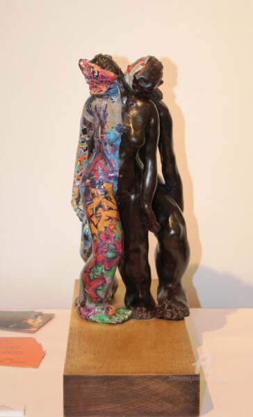 Escultura intitulada "OMBRE ET LUMIERE" por Paule-Andree Maraval, Obras de arte originais, Cerâmica