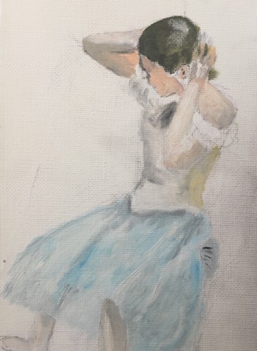 Painting titled "Danseuse" by Paulette Desse, Original Artwork, Acrylic