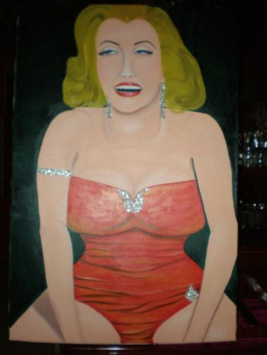 Pintura titulada "Marilyn Monroe" por Paulette, Obra de arte original, Oleo