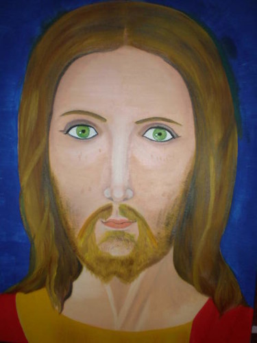 Pintura titulada "Jesus Vivo" por Paulette, Obra de arte original, Otro