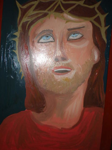 Pintura titulada "Jesus Crucificado" por Paulette, Obra de arte original, Otro