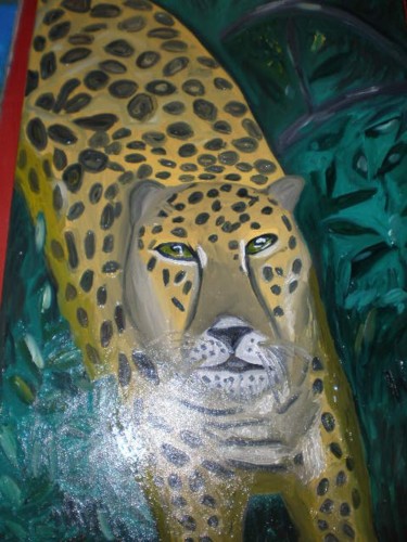 Pintura titulada "El tigre, Fauna en…" por Paulette, Obra de arte original, Oleo