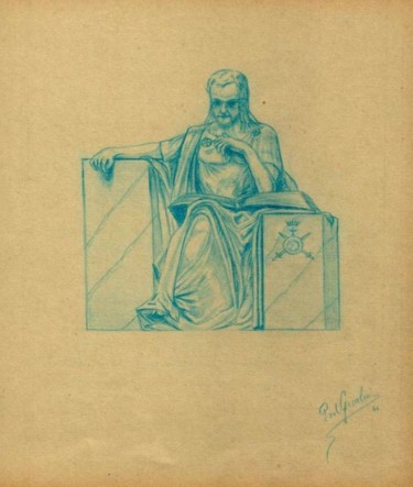 Drawing titled "Jan van Leiden" by Paul Gosselin, Original Artwork, Other