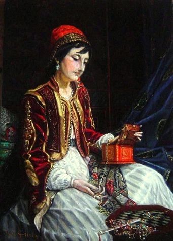 Painting titled "Orientalism - Het J…" by Paul Gosselin, Original Artwork, Oil