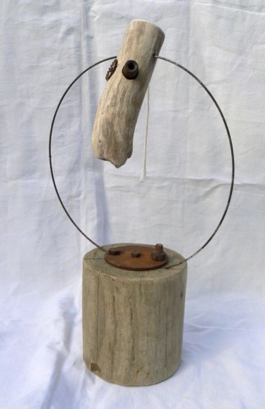 Sculpture intitulée "Le tour de ce monde…" par Paul Herail, Œuvre d'art originale, Bois