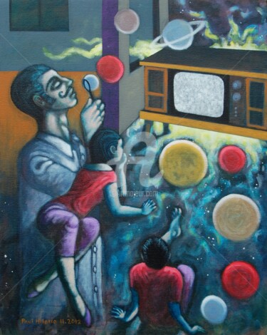 Painting titled "Ab Aeterno (From th…" by Paul Hilario, Original Artwork, Oil