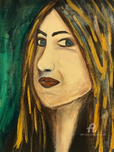 Painting titled "ANNE" by Paulina Waas, Original Artwork, Acrylic