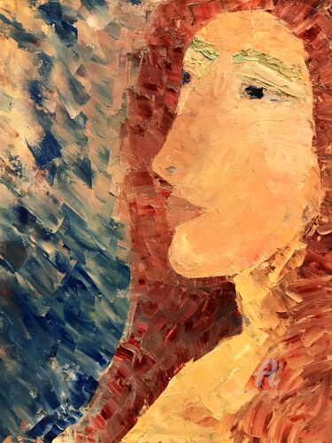 Картина под названием "GODDESS" - Paulina Waas, Подлинное произведение искусства, Масло