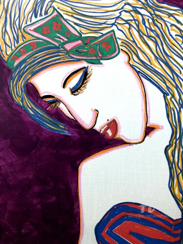 Drawing titled "HEAVY THOUGHTS" by Paulina Waas, Original Artwork, Marker