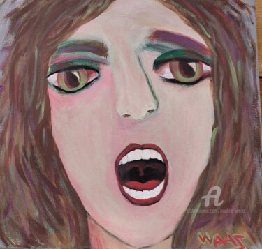 Painting titled "NO!" by Paulina Waas, Original Artwork, Acrylic