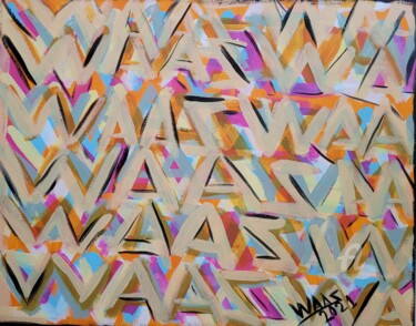 Painting titled "WAAZ" by Paulina Waas, Original Artwork, Acrylic