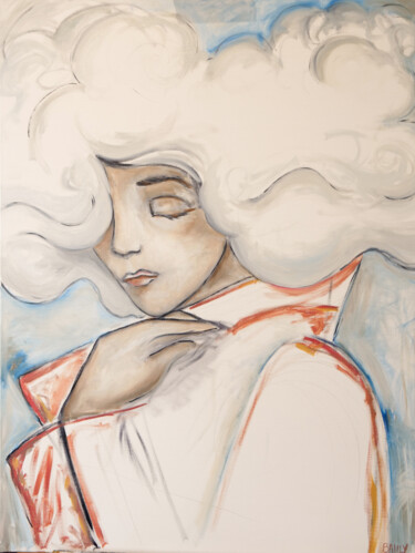 Pittura intitolato "L'attente" da Pauline Bailly, Opera d'arte originale, Olio
