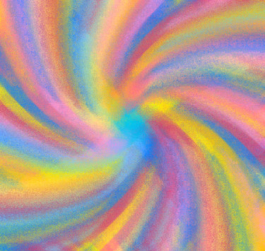 Arte digital titulada "Candy Whirls" por Paul John Collins, Obra de arte original, Trabajo Digital 2D