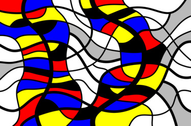 Digitale Kunst mit dem Titel "Romana" von Paul John Collins, Original-Kunstwerk, 2D digitale Arbeit