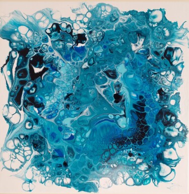 Peinture intitulée "Deep Blue" par Paulo Baptista, Œuvre d'art originale, Acrylique Monté sur Châssis en bois