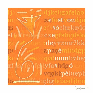 equilíbrio sobre o laranja Arts numériques intitulée "equilíbrio sobre o…" par Paulo Celso Marcondes De Salles, Œuvre d'art originale, Travail numériqu…