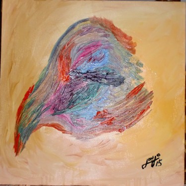 Malerei mit dem Titel "Falcão" von Paulo Gonzalez, Original-Kunstwerk, Öl
