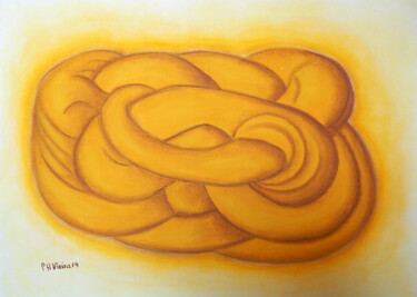 Desenho intitulada "Enrolados / Rolled…" por Paulo H Vieira, Obras de arte originais, Pastel