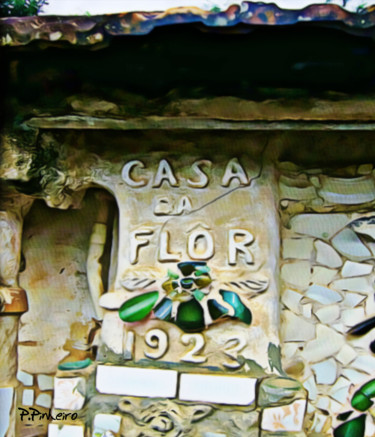 Schilderij getiteld "Detalhe Casa da Flor" door Paulo Pinheiro, Origineel Kunstwerk, Digitaal Schilderwerk