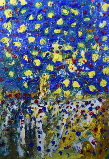 Painting titled "dasflores43" by Gritodetinta, Original Artwork, Oil