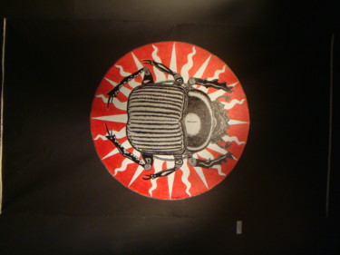 Картина под названием "Escaravelho egípcio" - Paulo Valle, Подлинное произведение искусства, Акрил