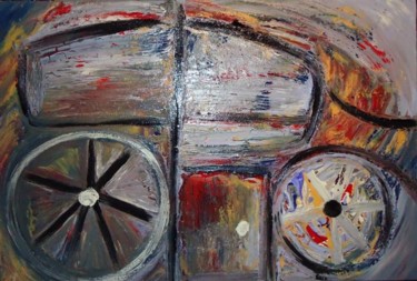 Painting titled "BUGGY-CHARRETE" by Paulo Fontinha, Original Artwork