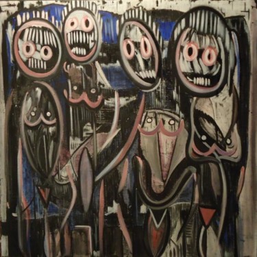 Painting titled "Meeting of witches…" by Paulo Fontinha, Original Artwork