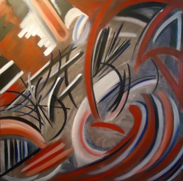 Painting titled "SANDY HURRICANE" by Paulo Fontinha, Original Artwork