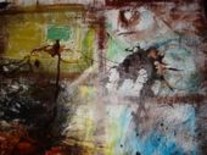 Pintura intitulada "Inferno" por Paulo Jobim, Obras de arte originais