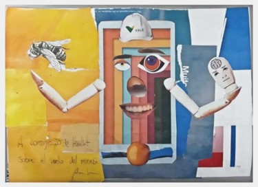 Colagens intitulada "A consagração de Ha…" por Paulo Maria Jr., Obras de arte originais, Colagens