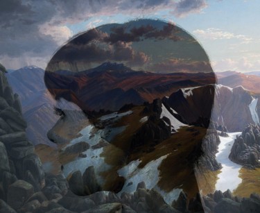 Facing a rocky start Digitale Künste mit dem Titel "Facing a rocky start" von Paulo Vilarinho, Original-Kunstwerk, Foto-Montage