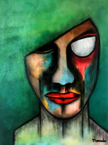 Pintura intitulada "Strange Eyes" por Paulo Themudo, Obras de arte originais, Acrílico