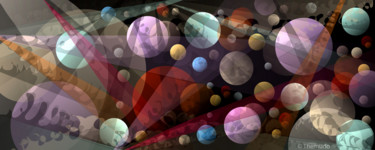 Digital Arts titled "Floating Space" by Paulo Themudo, Original Artwork, Digital Painting